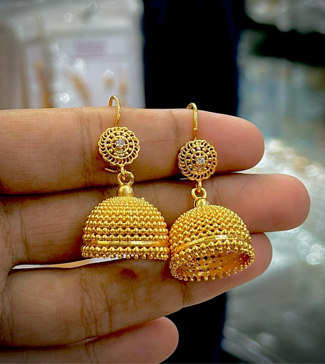 24K Gold Plated Jhumka | Fancy Earring Jhumka | SJ-004