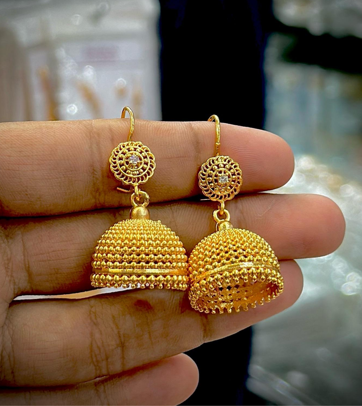 24K Gold Plated Jhumka | Fancy Earring Jhumka | SJ-004