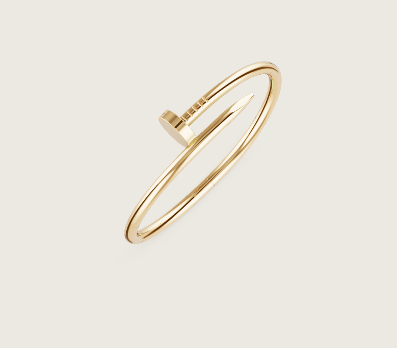 Juste Un Clou Bracelet In 18k Yellow Gold & Silver (High Copy)