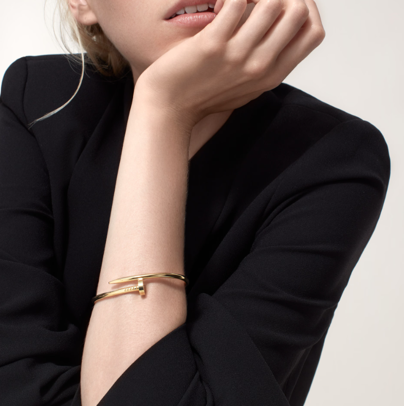 Juste Un Clou Bracelet In 18k Yellow Gold & Silver (High Copy)