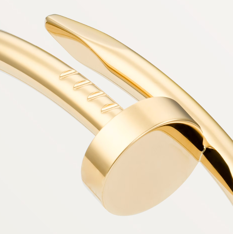 Juste Un Clou Bracelet In 18k Yellow Gold & Silver (High Copy)