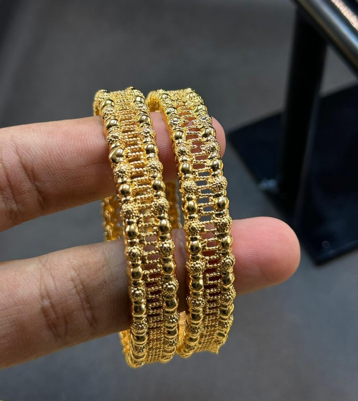 Gold Bangles For Women | Gold Kara | Bangle SJ-021