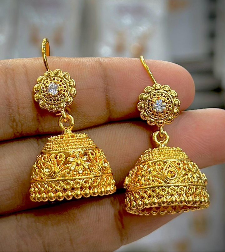 Meena Bali Jhumka | Gold Plated jhumka | SJ-007