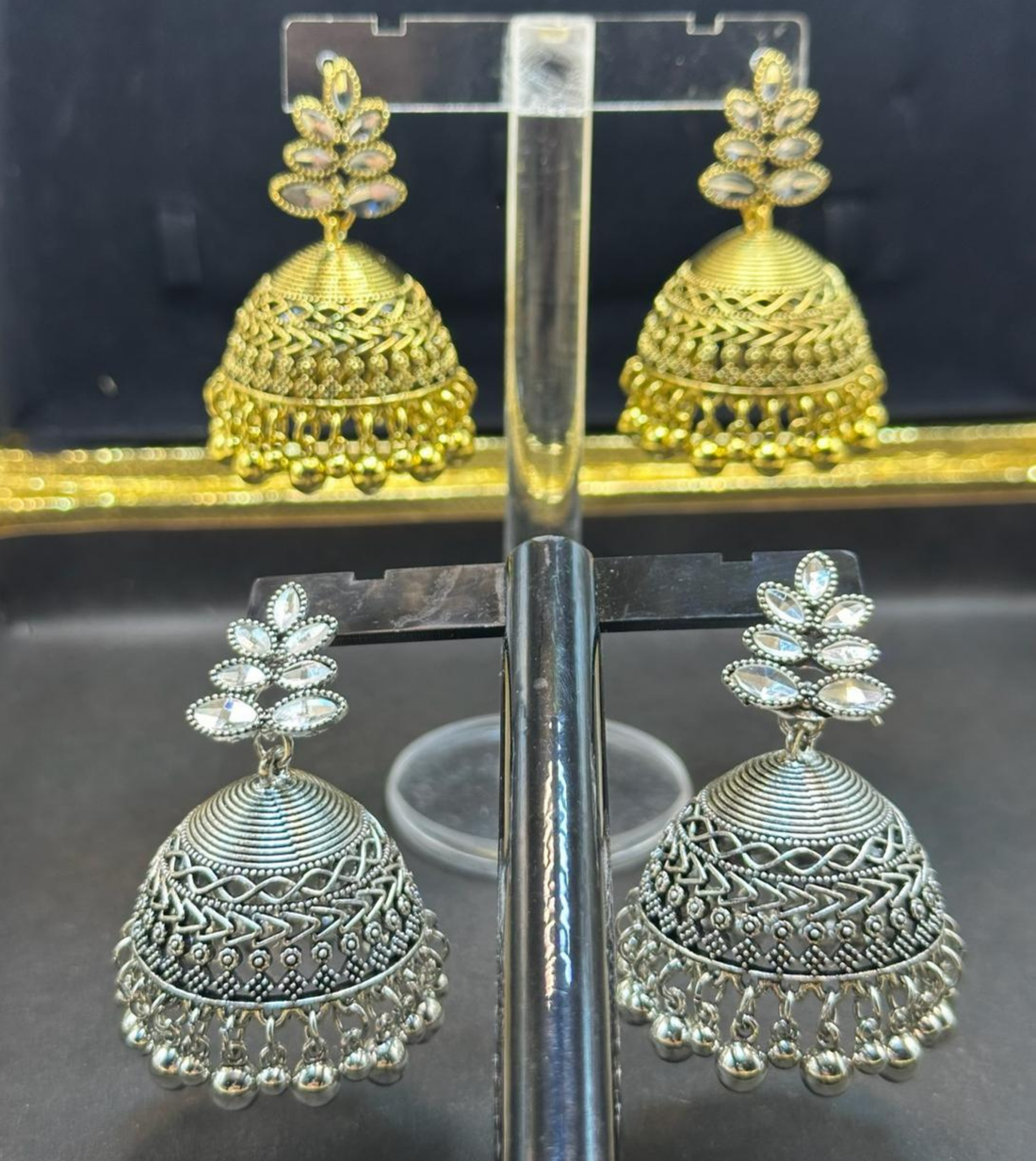 Oxidized Jhumka | Silver Jhumka | SJ-005